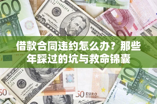 武汉借款合同违约怎么办？那些年踩过的坑与救命锦囊