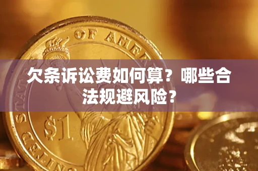 武汉欠条诉讼费如何算？哪些合法规避风险？